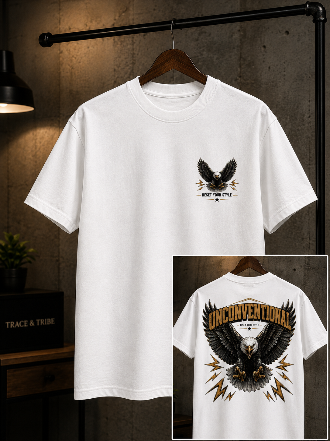 Unconventional Eagle Oversized T-Shirt