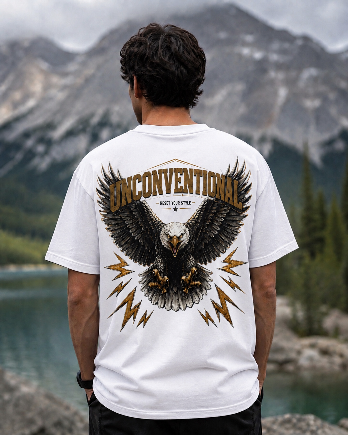 Unconventional Eagle Oversized T-Shirt