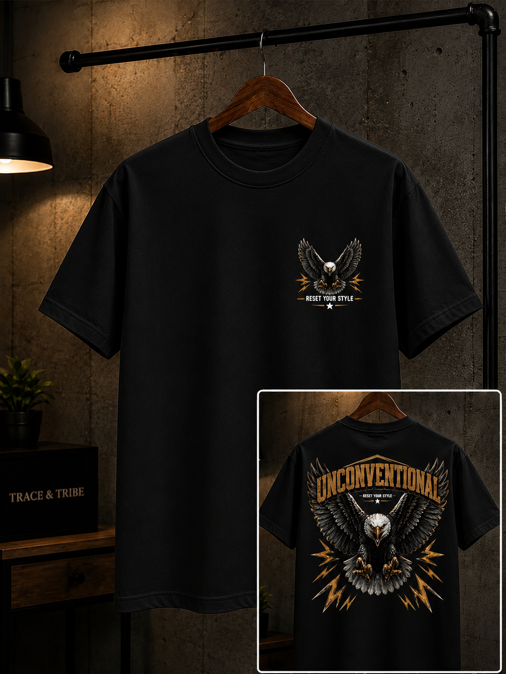 Unconventional Eagle Oversized T-Shirt