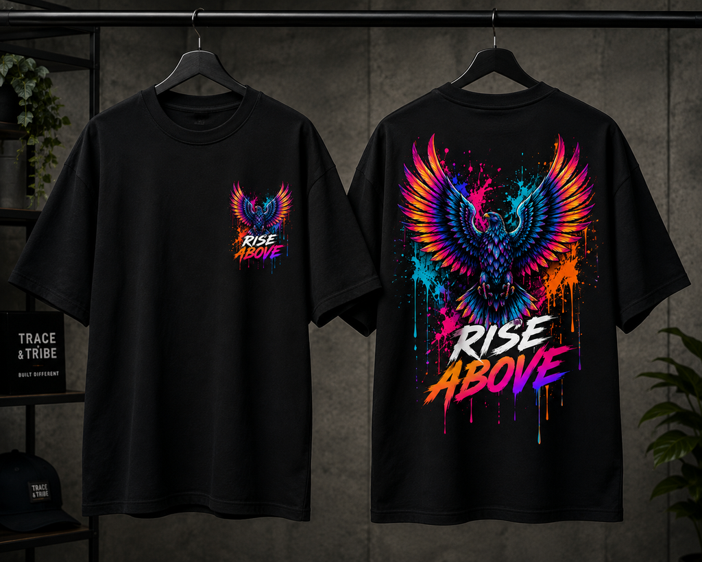 Rise Above Oversized Graphic T-Shirt