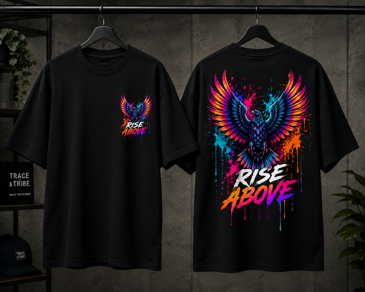 Rise Above Oversized Graphic T-Shirt