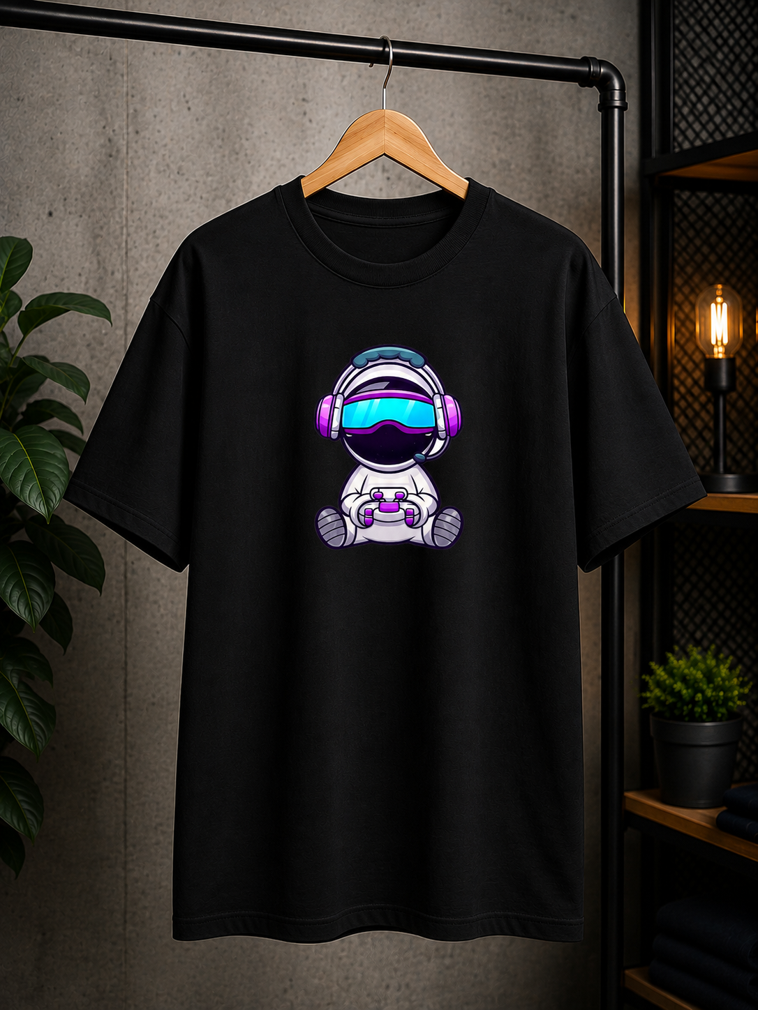 Gamer Astronaut Oversized T-Shirt